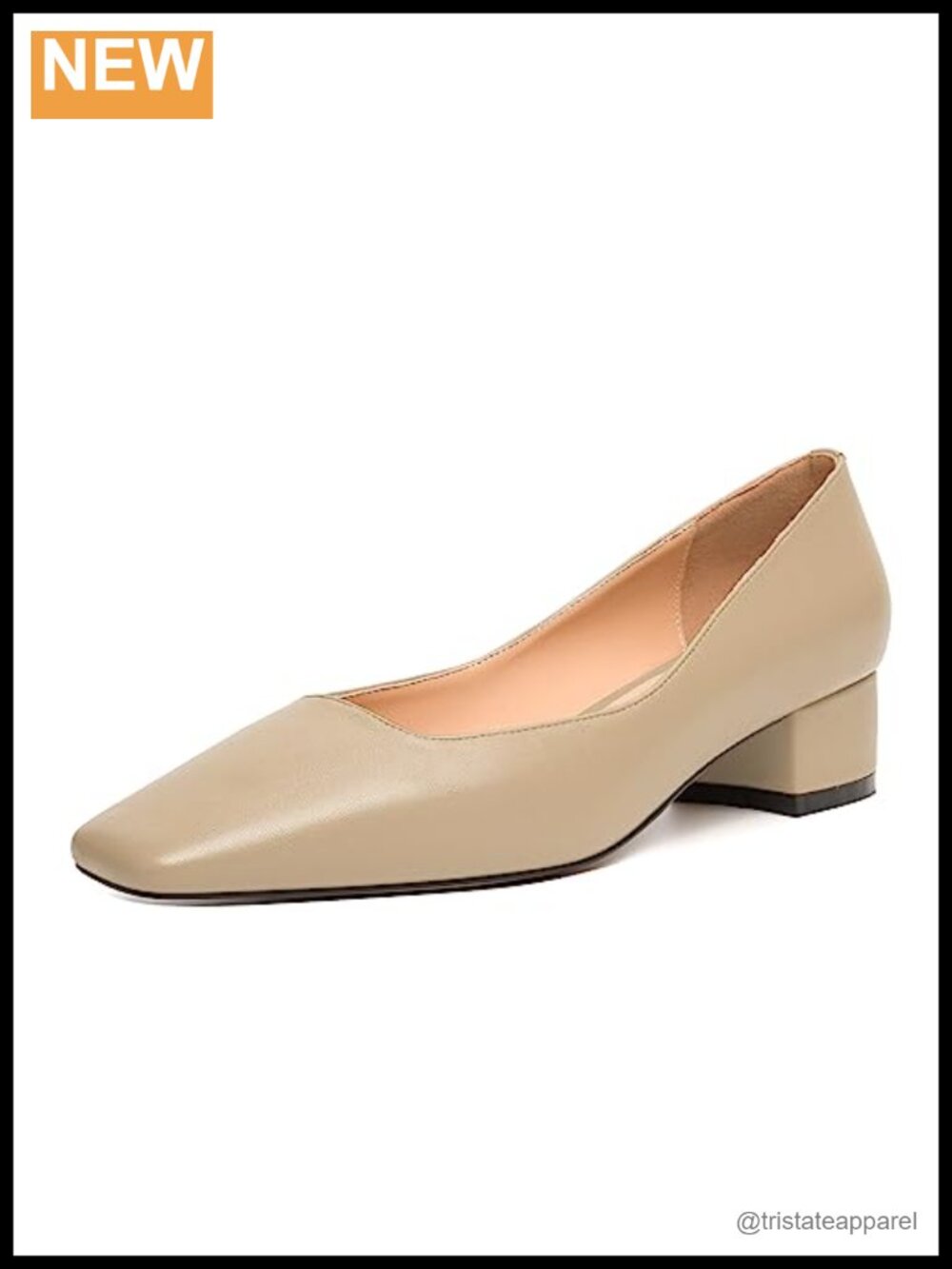 Womens Slip On Block Heel Pumps 1.5 Inch Square Toe Wedding Dress Shoes